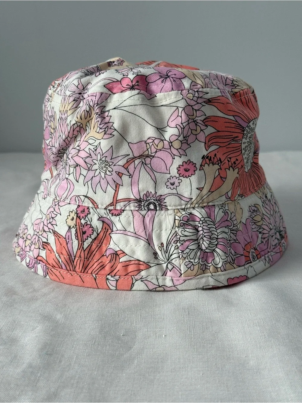 Liberty London x Target Pink Floral Sun Hat - Boho Hippie 70s Floral Bucket Hat